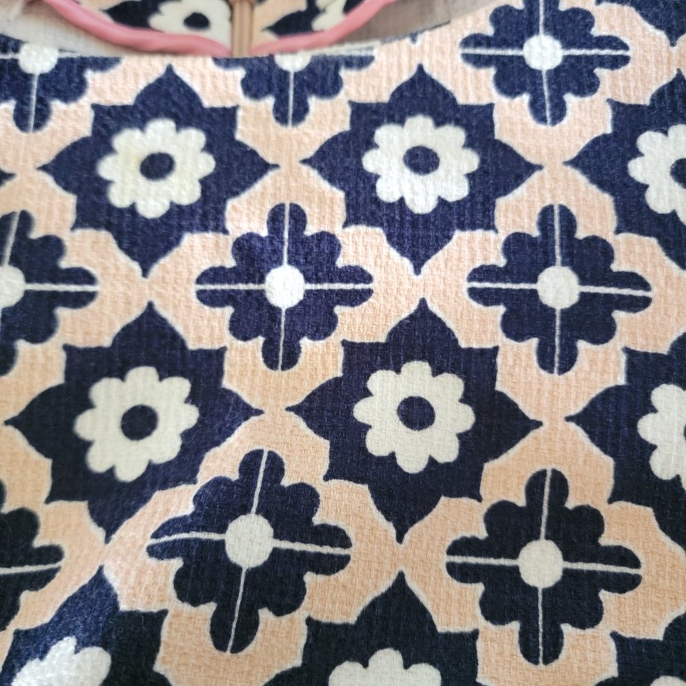 Boden Pink Navy Shift Dress Floral 6P Petite - Picture 3 of 9